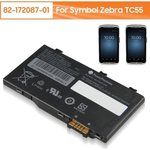 Original Replacement Data Collector Battery 82-172087-01 For Symbol Zebra TC55 MC36A0 Authentic Rechargable Battery 4410mAh