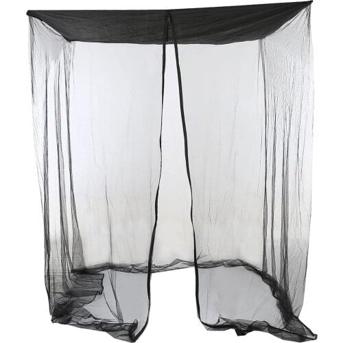 Balcony Swing Mosquito Netting Polyester Mesh Screen with Zipper Opening Waterproof Rectangle Netting Curtain