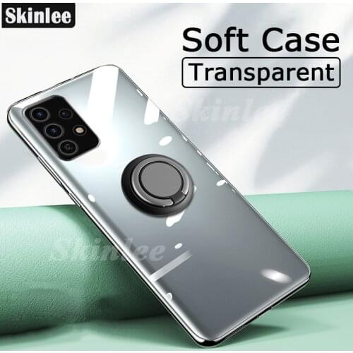 Skinlee For Samsung Galaxy A52 5G Case Official Original Shockproof With Ring Holder Soft Clear Cover For Samsung A32 A72