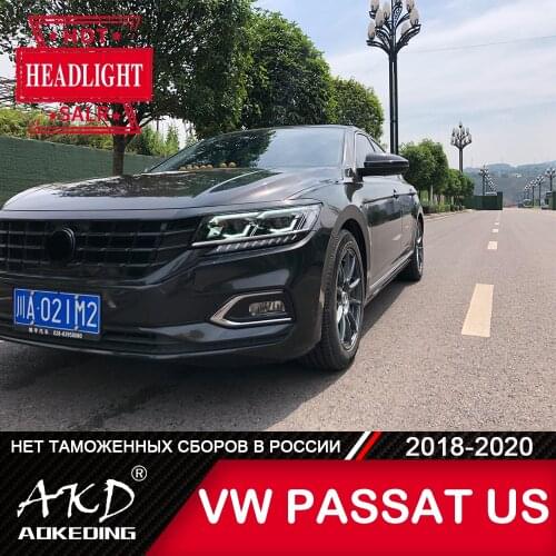 For Car VW PASSAT US B9 Head Lamp 2018-2020 Car Accessory Fog Light Day Running Light DRL H7 LED Bi Xenon Bulb PASSAT Headlights