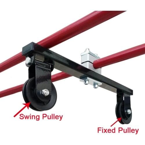 Home Fitness Pulley Cable Machine System for Round Metal Tube DIY Loading Lifting Triceps another Accessorie Pull Down Attachmen