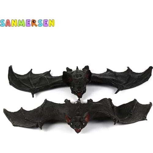 Halloween Simulation Bat Toy Simulation Bat Horror Toy Haunted House Stage Background Decoration April Fools Day Evil Bat Gift