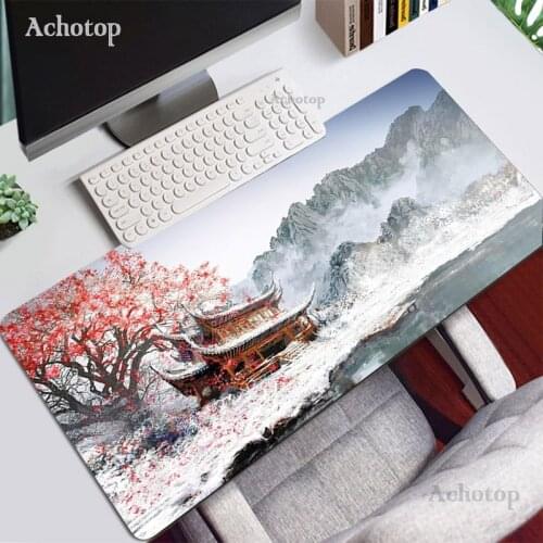 Mouse Pad Cherry Blossom Flower Gamers Decoracion Kawaii Art Sakura Laptop Notebook Large Floral Carpet 900x400 CSGO PC Mousepad