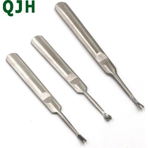 QJH brand 3pcs Leather Tools Stainless Steel U V Shaped Stitching Groover Skiving Edge Beveler DIY Leathercraft Tool