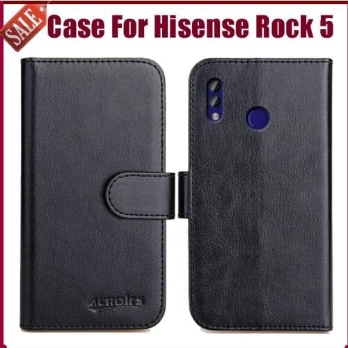 Hot! Hisense Rock 5 Case 6.2" 6 Colors Flip Soft Leather Phone Wallet Cover For Hisense Rock 5 Case Stand Card Slots