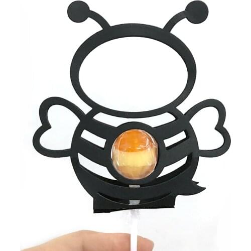 Animal Bee Lillipop Holder Metal Cutting Dies Stencil For DIY Scrapbooking Embossing Paper Cards Making Decor Craft Dies Cut
