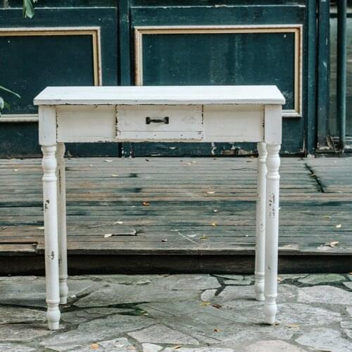 American retro pastoral multi kinetic energy solid wood table decoration, storage and storage, multi scene outdoor