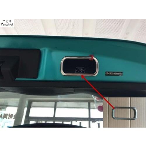 Stainless steel Trunk handle decorative frame Ornamental ring For Toyota C-HR CHR 2016 2017 2018 Car Accessories Styling