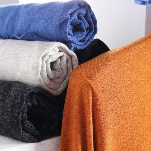 2020 New Men Knitted Pullover Cashmere Sweater Casual Cotton Business Mock Neck Soft Slim Fit Sweaters Brand Clothes,GA741