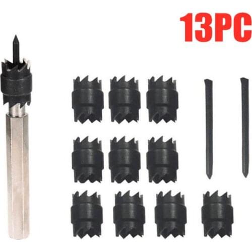 2019 New Arrival 13PC 3/8 "Double Sided Rotary High Speed Steel Remover Point Spot Drill Weld Cutter Drill Bits Cut Welds Kit