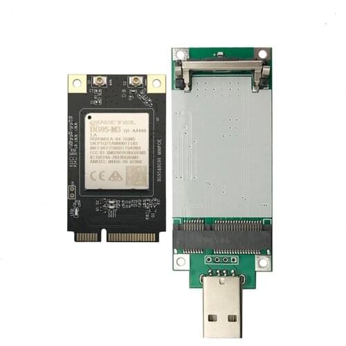 Quectel BG95 BG95-M3 MINI PCIE module with SIM card slot LTE Cat M1/Cat NB2/EGPRS module with MINIPCIE to USB adapter