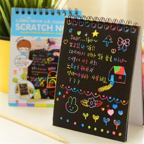 Scratch Sketch Art Notes Rainbow Scratch Magic Doodle Notes Perfect Travel Activity Gift For Girls Boys
