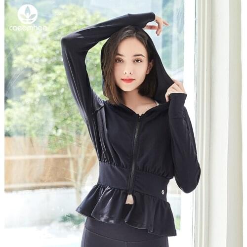 Tracksuit Women Athletic Zipper Long Sleeve Sports Coats Fitness Jacket Workout Sweatshirts Yoga Crop Tops Hoodie Jackets