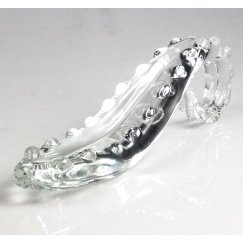 High heeled shoe Glass Anal plug butt plugs clear Adult for Women game Clitoris vagina Masturbation Erotic sex backyard stopper