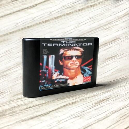 The Terminator - EUR Label Flashkit MD Electroless Gold PCB Card for Sega Genesis Megadrive Video Game Console