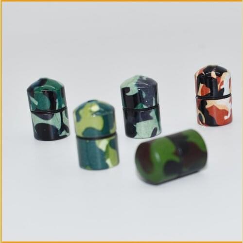 Stock-18*12mm -50Pcs/Lot -Waterproof Mini Camouflage Pill HolderTube Bulk Hide Geocaching Contain-Metal Collect Box And Jar
