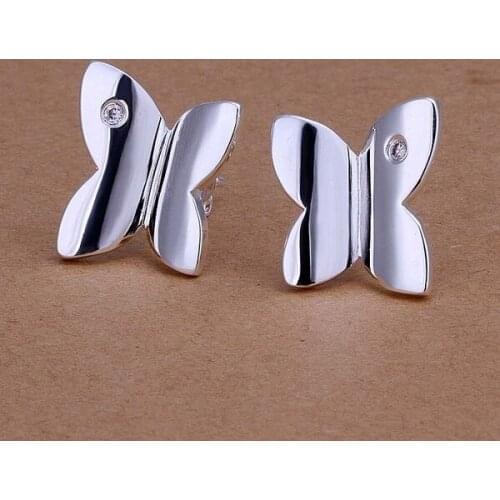 E251 Wholesale Silver Color Earrings For Women Silver 925 Jewelry Fashion Jewelry , Fashion Earrings E251 /aotajgaa Anpajewa