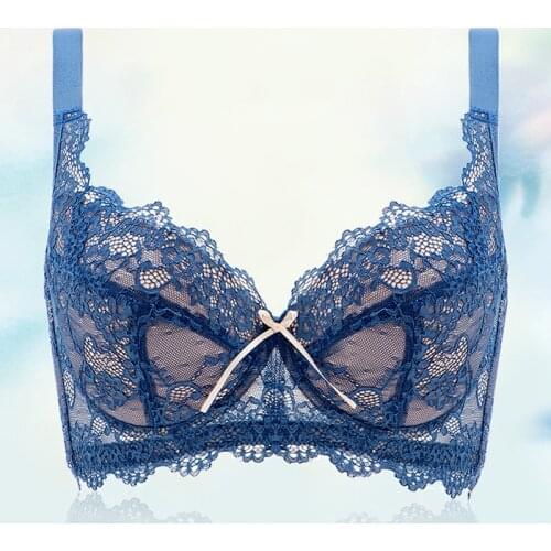 Womens Full Cup Support Underwire Lace Bra 32 34 36 38 40 42 44 46 B C D E F G H I J