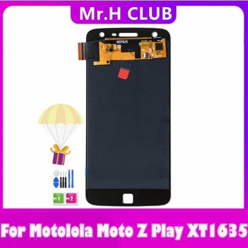 5.5" LCD For Motorola Moto Z Play LCD Display Touch Screen XT1635 XT1635-02 Assembly Replacement 100% Tested Working Digitizer