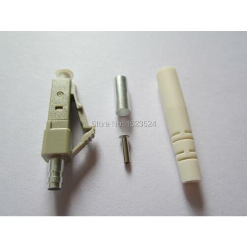 100pcs/lot 3.0mm LC/UPC Polish Multimode Simplex Fiber Optic Connector with Zirconia Ferrule