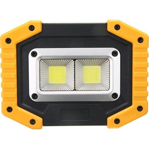 2 COB 30W 800LM Portable IP65 LED Flood Light Spot Lamp Outdoor Camping Hiking Emergency Lighting Spotlights