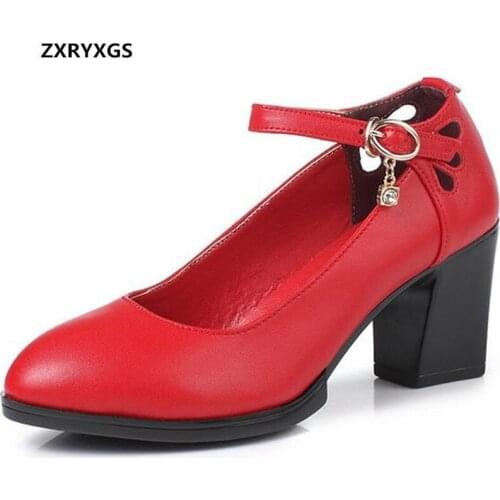 2020 Bestselling Elegant Temperament Women Pumps Shoes Rhinestone Genuine Leather Shoes Wedding Banquet Women High Heel Shoes