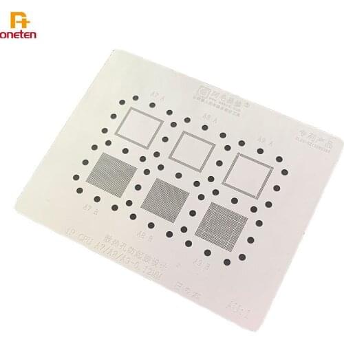 Amao BGA Reballing Stencil High Quality For Mobile Phone CPU A7 A8 A9 A10 A11 A12 Upper Lower CPU Repair