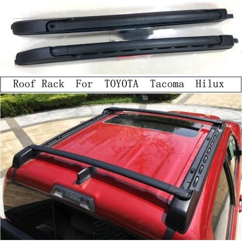 Roof Rack For TOYOTA Tacoma Hilux 2005-2019 Aluminum Alloy Rails Bar Luggage Carrier Bars top Cross bar Racks Rail Boxes