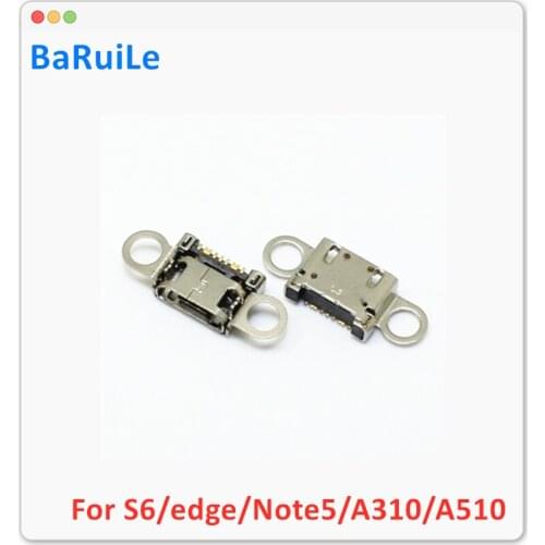 BaRuiLe 10pcs for Samsung A310 A510 S6 edge G928 Note5 N920 Micro USB Jack Charging Socket Charger Port Plug Dock Connector