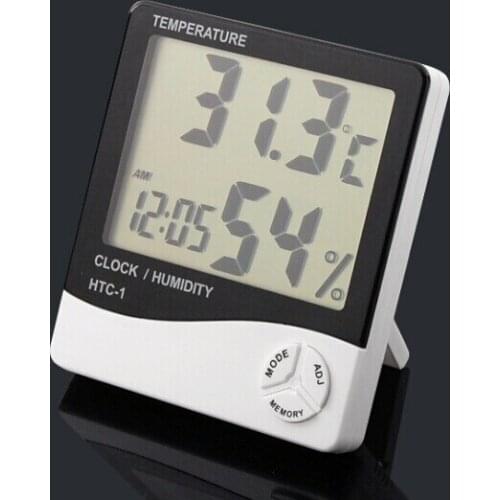 Large screen domestic thermometer hygrometer High precision indoor electronic thermometer with alarm clock