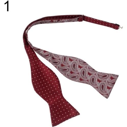 Men Adjustable Self Bow Ties Necktie Neckwear Business Wedding Party Supplies