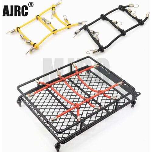 Elastic Luggage Net Car Roof Rack Storage Net With Hooks Rubber Band for Axial SCX10 Net D90 D110 Traxxas TRX-4 TRX6 1:10 RC Car