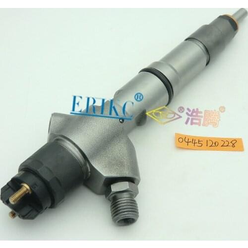 ERIKC 0445120228 common rail fuel injector set, 0 445 120 228 diesel engine parts whole injector group 0445 120 228 for Weichai