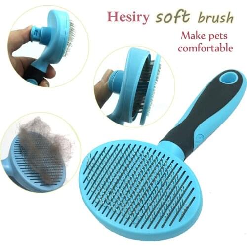 Pet Dog Comb Self Cleaning Brush Professional Grooming Brush Rake For Dogs Cat Quick Clean Short Medium Hair Removal Tools
