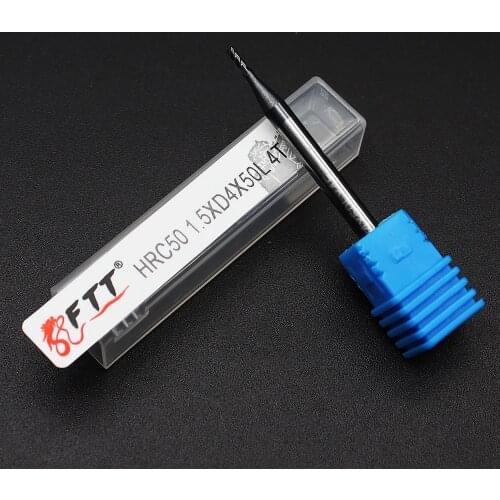 HRC50 1.5mm Endmills 4 Flute Carbide End Mill Machine Tungsten Steel cnc Milling Cutter EndMill Machine Cutting Tools