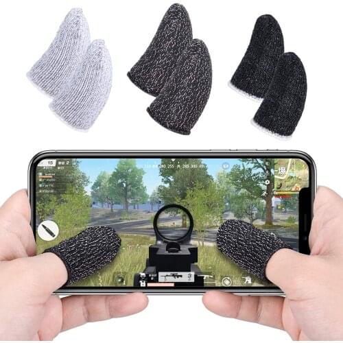 1 Pair Beehive Game Controller Sweat proof Touch Screen Thumbs Finger Sleeve for Pubg Mobile Phone Gaming Breathable Gloves