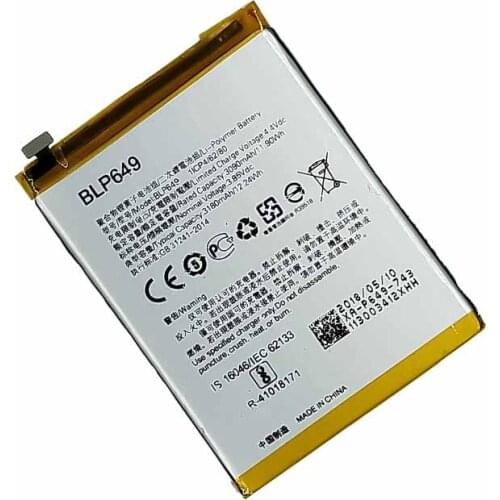 Jinsuli New BLP649 3090mAh Batteries for OPPO A81 Battery Mobile Phone Li-ion Battery Full Capacity Phone Battery Fast Shipping