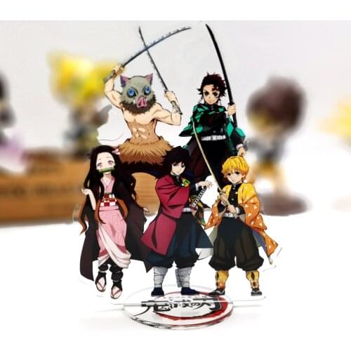 Kimetsu no Yaiba Demon Slayer Tanjirou Nezuko Zenitsu Inosuke Giyuu GM acrylic stand figure model plate holder topper anime
