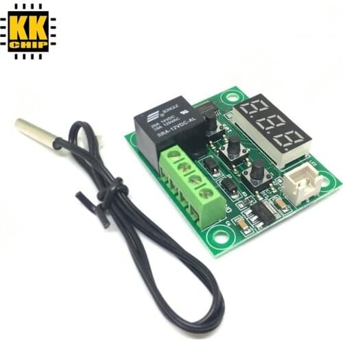 KKCHIP XH-W1209 Thermostat DC12V Mini Regulator Digital Temperature Controller For Incubator Temp Control Switch Plate Red light