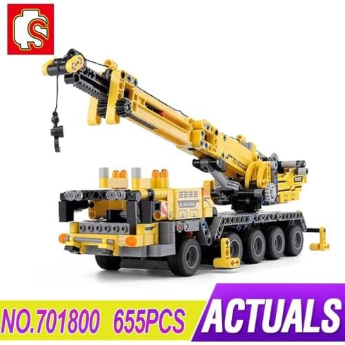 Sembo 701800 Mobile Crane MK II Sets Building Blocks Bricks 20004 Technic 42009 Educational Toys Birthday Gifts