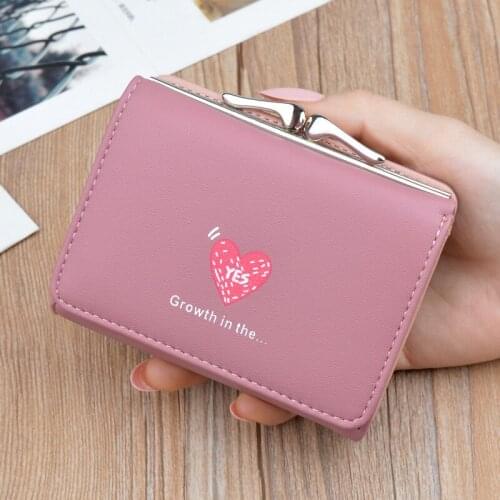 Mcneely Fashion Mini Purse Short Women Wallet High Quality Zipper PU Leather Ladies Students Purses Card Holder Carteras
