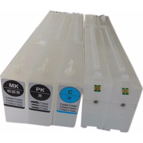Vilaxh 1000ML T6941-T6945 T6941 Refillable Ink Cartridge For Epson SureColor T3000 T3200 T5200 T7200 T3270 T5270 T7270