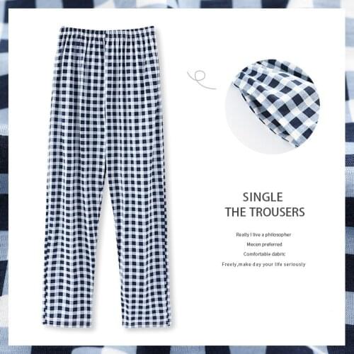 Soft Comfort Full-Length Cotton Sleep Pants Lounge at Home Pants Women Summer Autumn Cotton Pajamas Sleep Bottoms