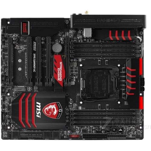 Original motherboard MSI X99S GAMING 9 AC LGA 2011-V3 DDR4 128GB for I7 CPU USB2.0 USB3.0 X99 Desktop motherboard free shipping