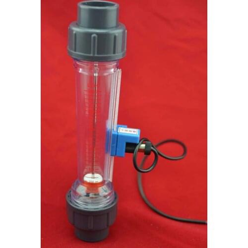 LZS-25A Pipeline plastic tube water rotameter with flow alarm swith lower limit(default) or upper limit