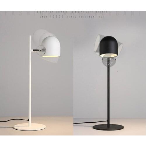 Nordic Simple Art Table Lamp With White Black Desk Lamp lampara de mesa