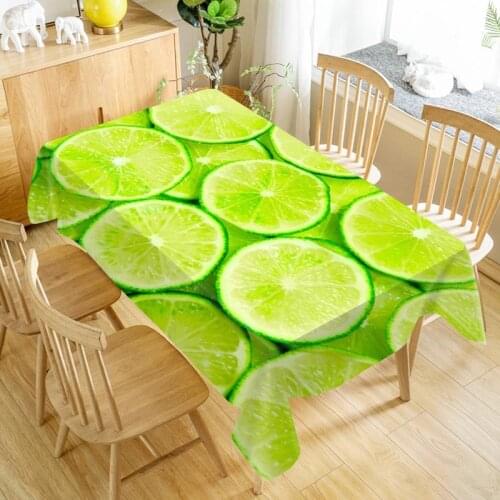 Lemon Fruit Tablecloth Cloth Thicken Oxford Rectangular Table Cloth for Wedding Customizable size 100X140cm/140X200cm