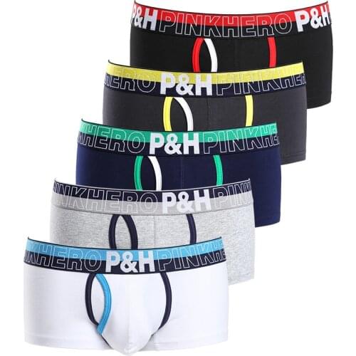 PINKHERO Male Fashion Cotton Elastic Man Underpants Boxer Modis Boxershorts Men Underwear Blusa Cueca Masculina Panties