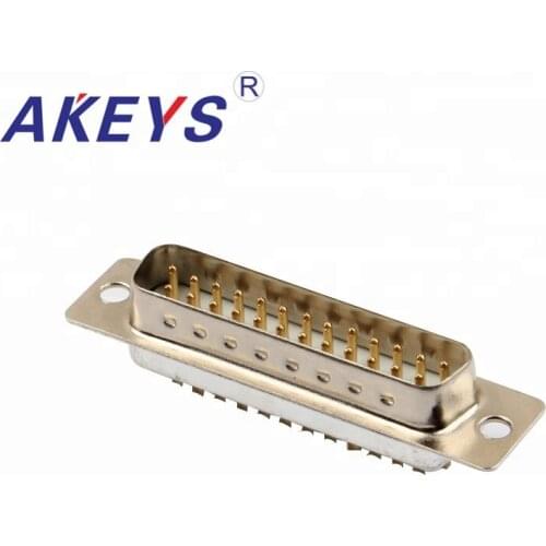 1 PC VGA Interface DB25 Pin Double Row White Core Male VGA Adapter Interface