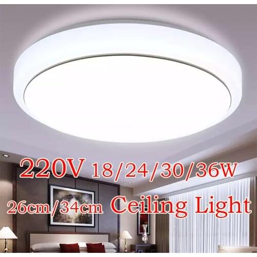18/24/30/36W Round Acrylic LED Ceiling Lights Modern Ultra Thin Ceiling Lamp Light Fixtures for Home Living Room Decorations